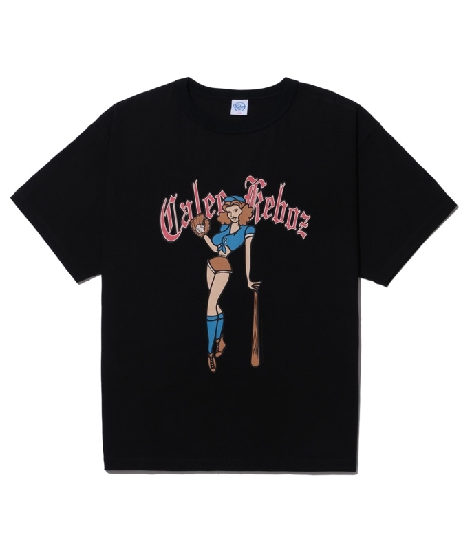 CALEE×KEBOZ PINUP GIRL S/S TEE【BLACK】