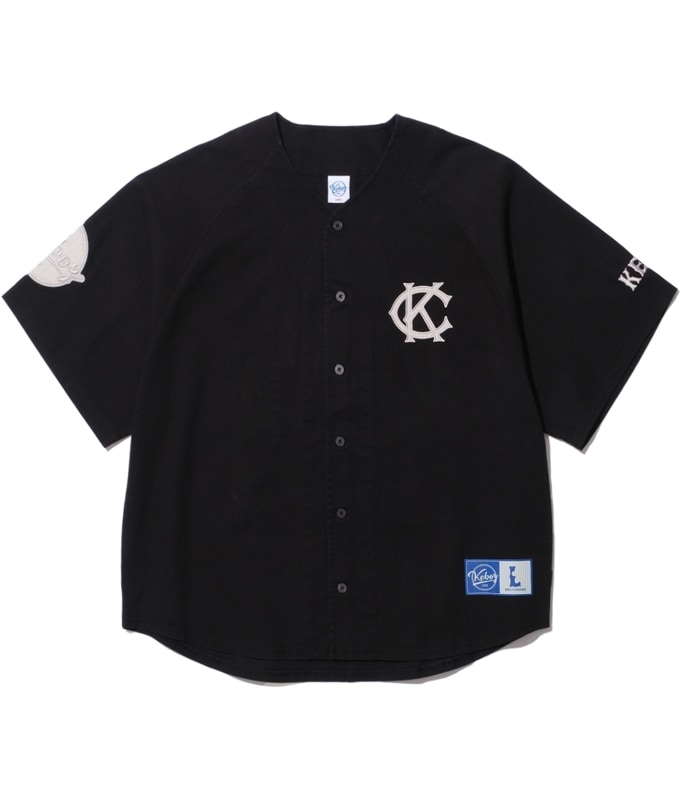 CALEE×KEBOZ BASEBALL SHIRT【BLACK】