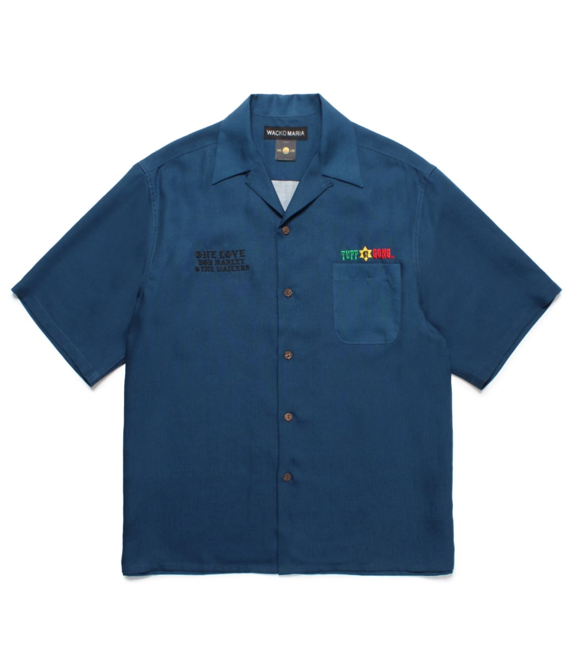 BOB MARLEY / HAWAIIAN SHIRT S/S (TYPE-2)【NAVY】｜WACKO MARIA