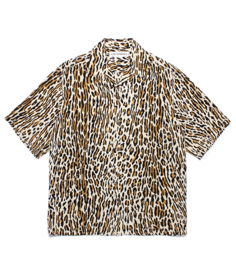 LEOPARD HAWAIIAN SHIRT S/S【BEIGE】｜WACKO MARIA｜MELTING POT