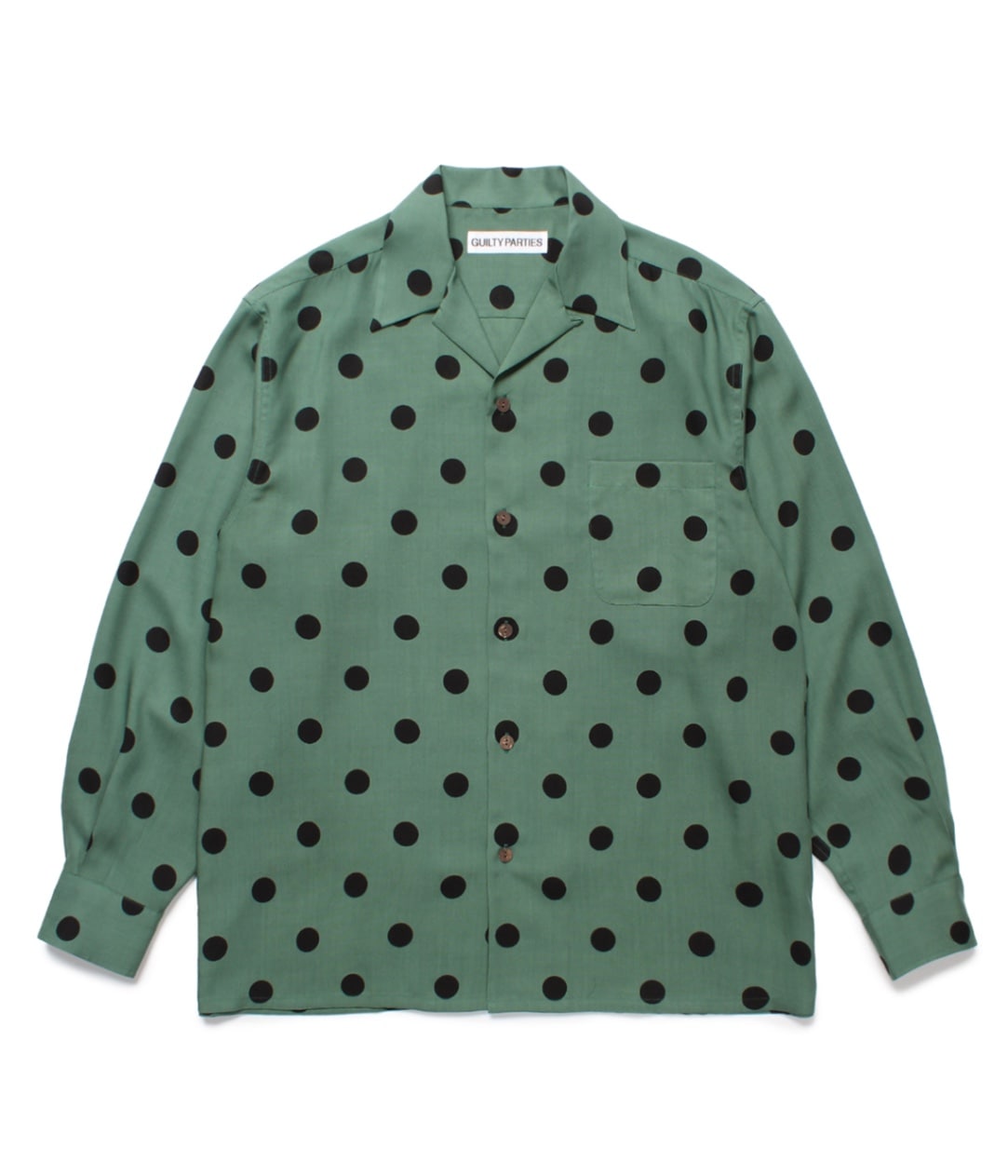 DOTS HAWAIIAN SHIRT【GREEN】