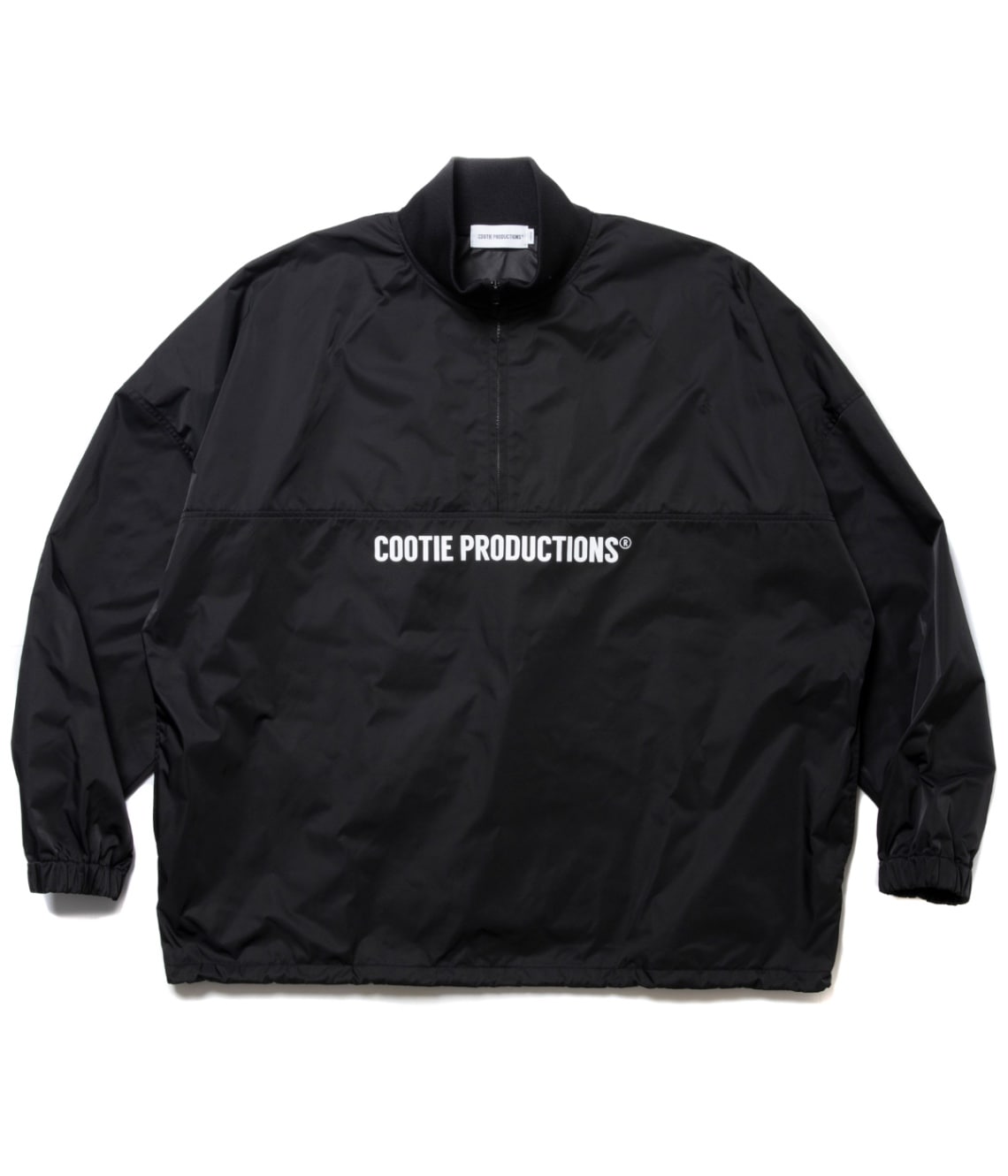 Memory Polyester Twill Half Zip Top【BLACK】｜COOTIE PRODUCTIONS