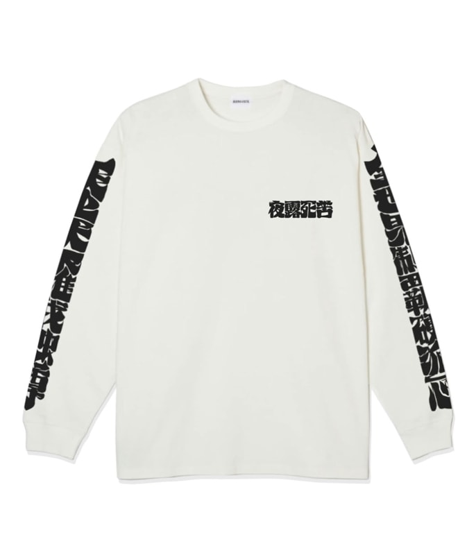 天上天下唯我独尊 L/S tee【WHITE×BLACK】