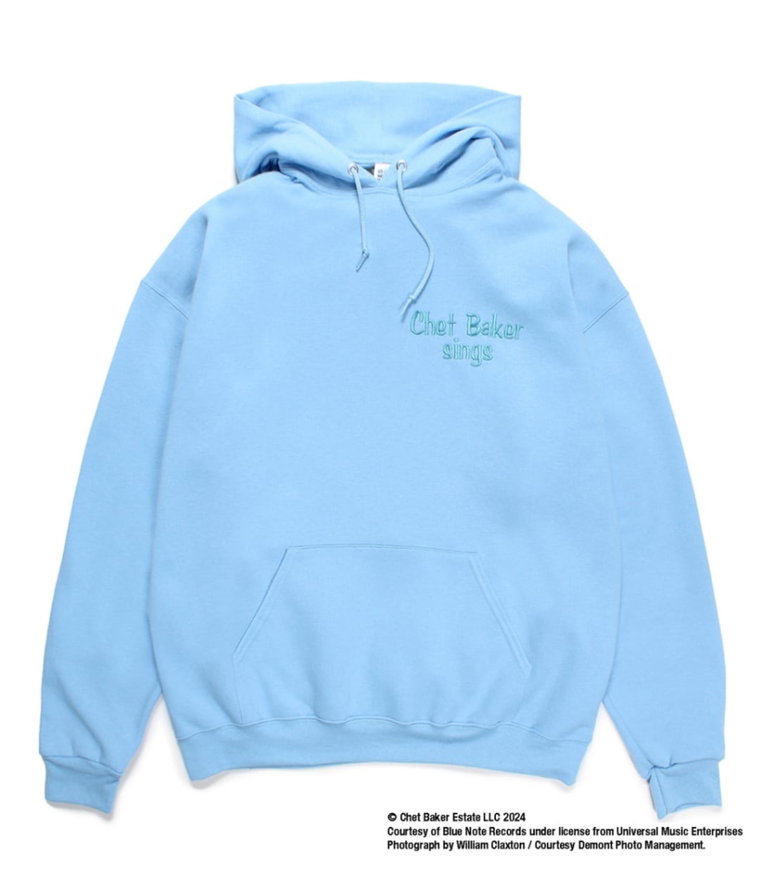 CHET BAKER / PULLOVER HOODED SWEAT SHIRT (TYPE-1)【BLUE】
