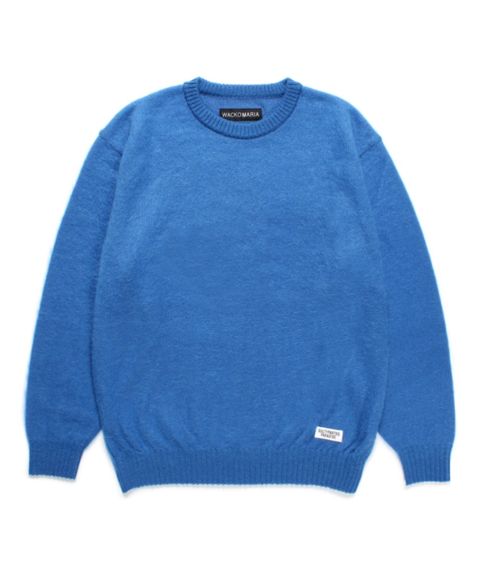 MOHAIR KNIT SWEATER (TYPE-1)【BLUE】