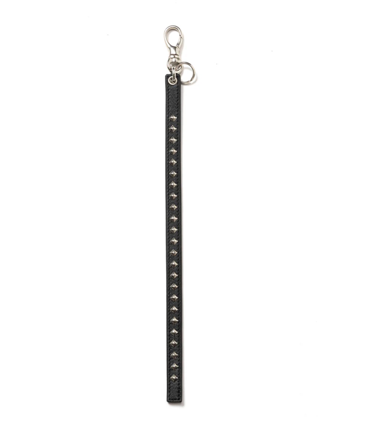 Long Key Ring STUDS LEATHER LONG KEY RING【BLACK】|CALEE|MELTING POT(正規取扱店・通販)