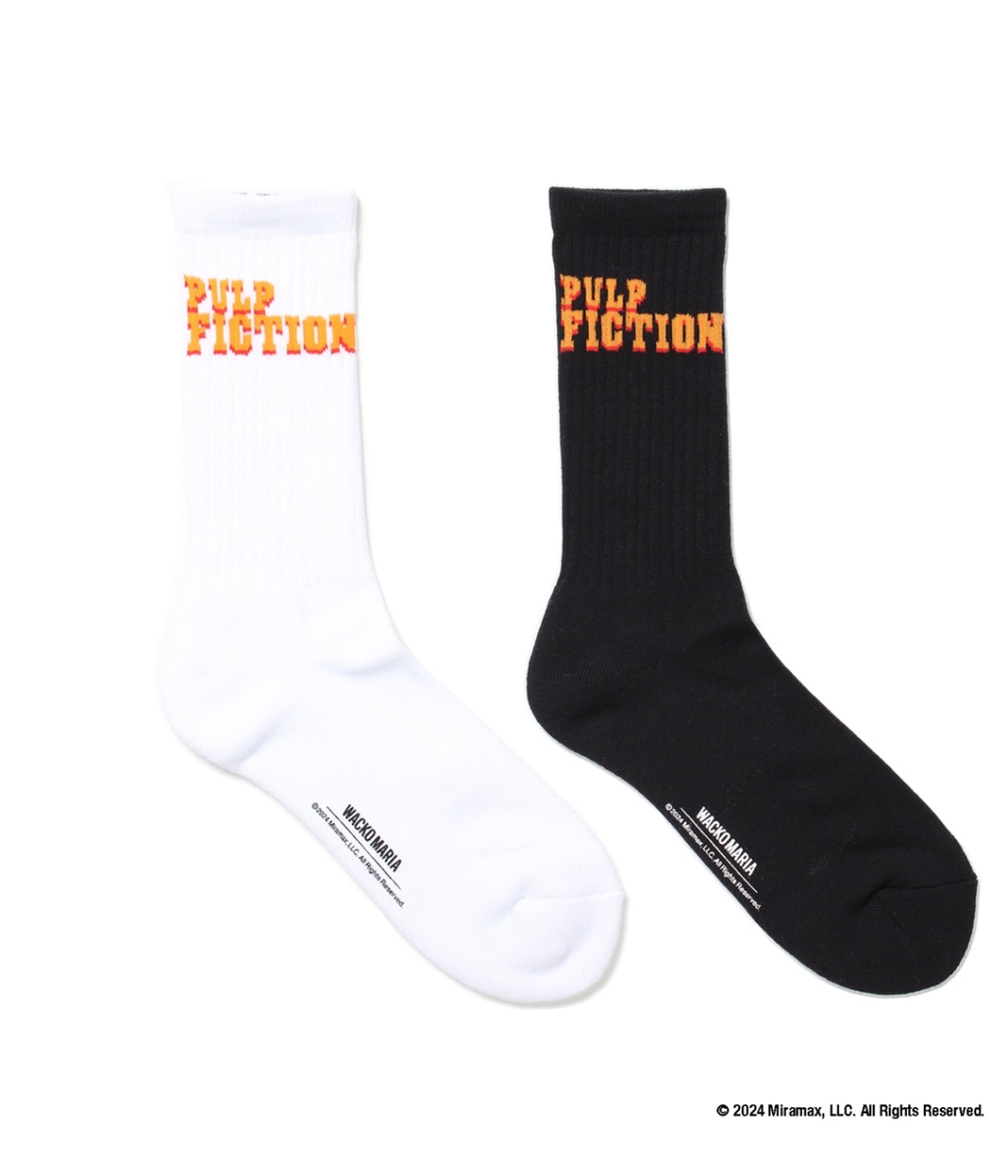 PULP FICTION / JACQUARD SOCKS【2 Colors Available】｜WACKO