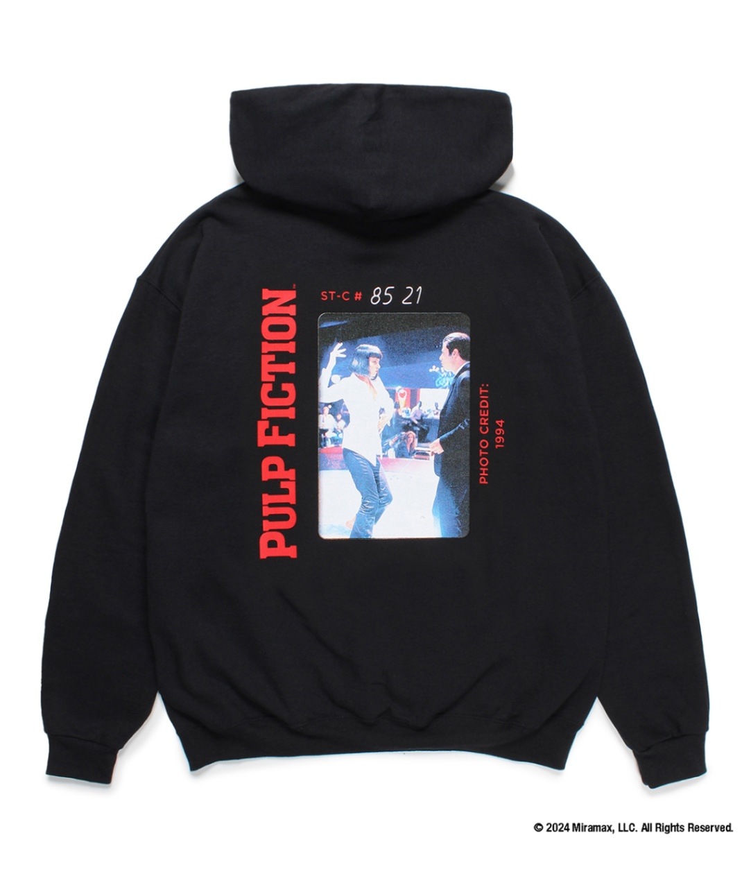 PULP FICTION / HOODED SWEAT SHIRT (TYPE-3)【BLACK】｜WACKO MARIA