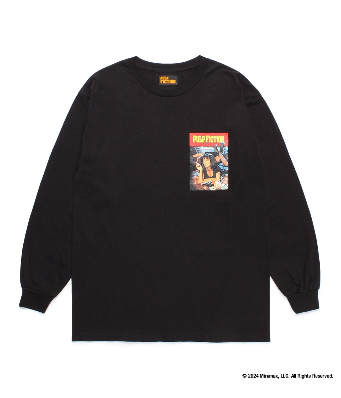 PULP FICTION / LONG SLEEVE T-SHIRT (TYPE-3)【BLACK】｜WACKO MARIA