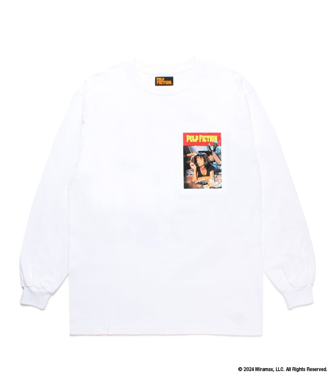 PULP FICTION / LONG SLEEVE T-SHIRT (TYPE-3)【WHITE】｜WACKO MARIA
