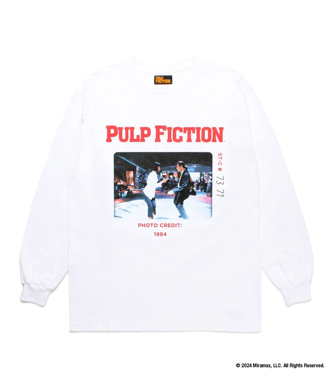 トップス PULP FICTION / WACKO MARIA LONG - TSHIRT WACKO MARIA×PULP FICTION 「PULP FICTION CREW NECK LONG
