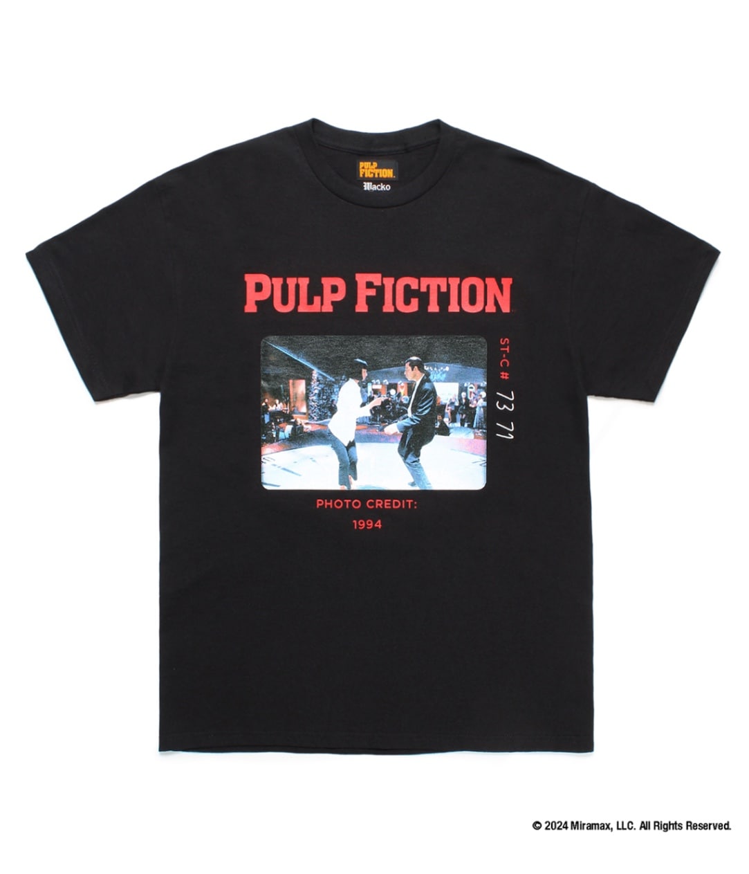 トップス WACKOMARIA PULP FICTION T-SHIRT (TYPE-1) PULP FICTION / T-SHIRT (TYPE-1)【BLACK】｜WACKO MARIA｜MELTING POT