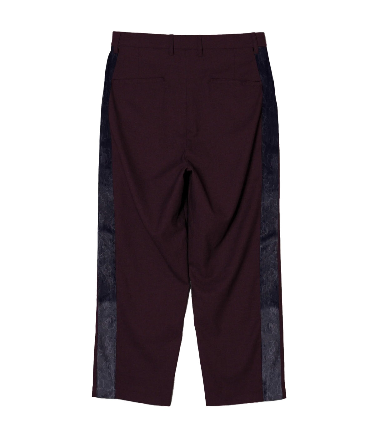 SIDE LINE TUCK SLACKS【BORDEAUX】