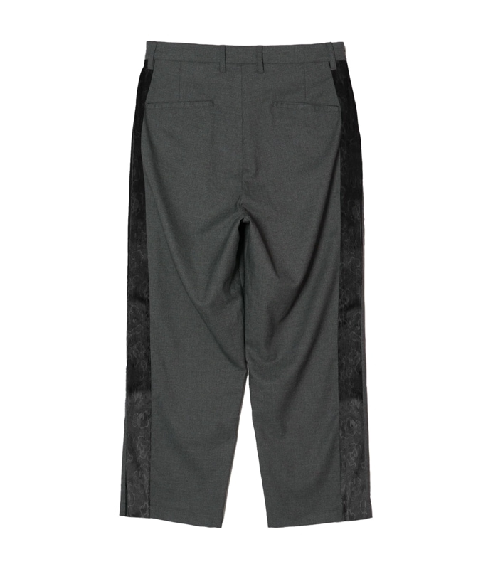 SIDE LINE TUCK SLACKS【GRAY】