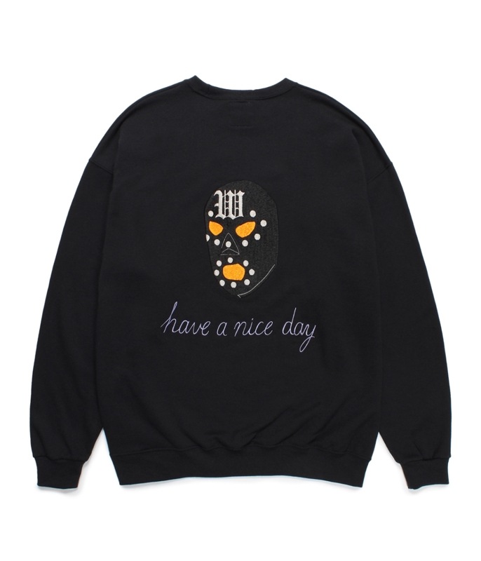 黒M【WACKOMARIA】世界平和PJT SWEAT／新品タグ付／送料込 CREW NECK SWEAT SHIRT | WACKO MARIA(ワコマリア) / トップス