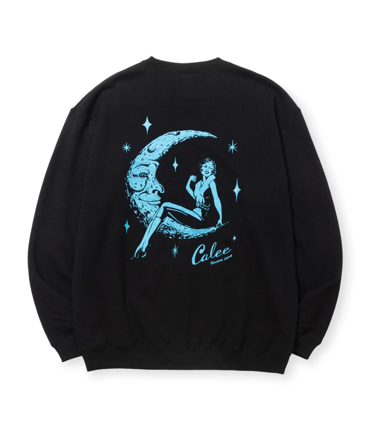 SYNDICATE RETRO GIRL CREW NECK SW ＜NATURALLY PAINT DESIGN＞【BLACK】