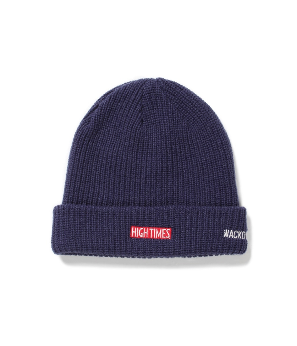 【WACKO MARIA】HIGHTIMES / KNIT WATCH CAP HIGHTIMES / WATCH CAP【BLACK】｜WACKO MARIA｜MELTING POT