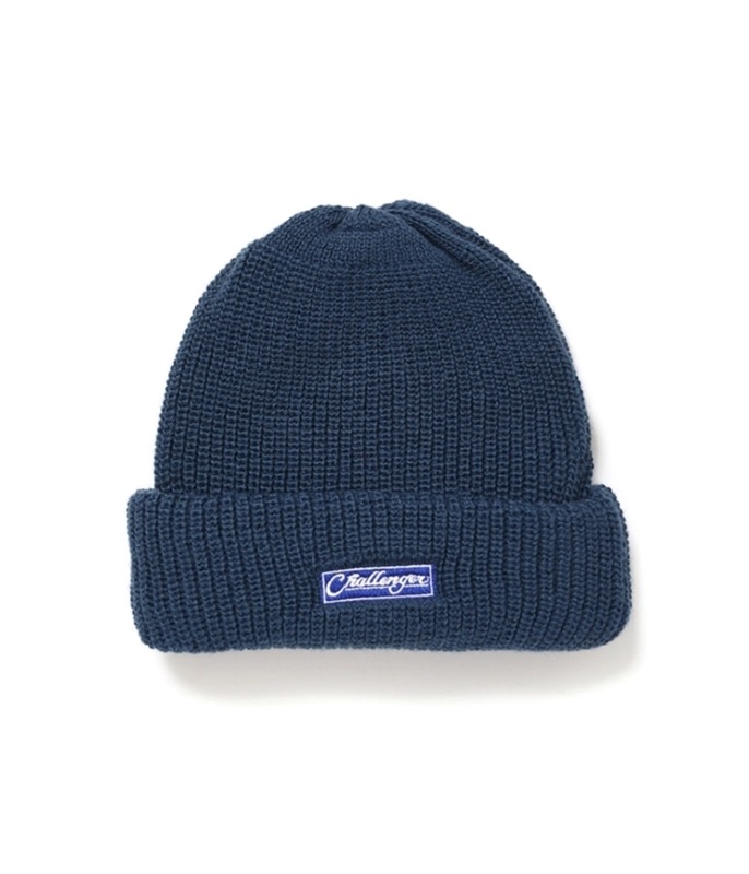 BAR LOGO KNIT CAP【DARK BLUE】