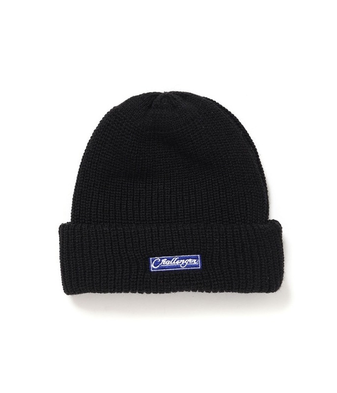 BAR LOGO KNIT CAP【BLACK】