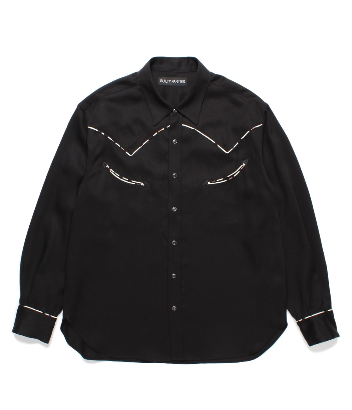 WESTERN SHIRT (TYPE-1)【BLACK】｜WACKO MARIA｜MELTING POT（正規