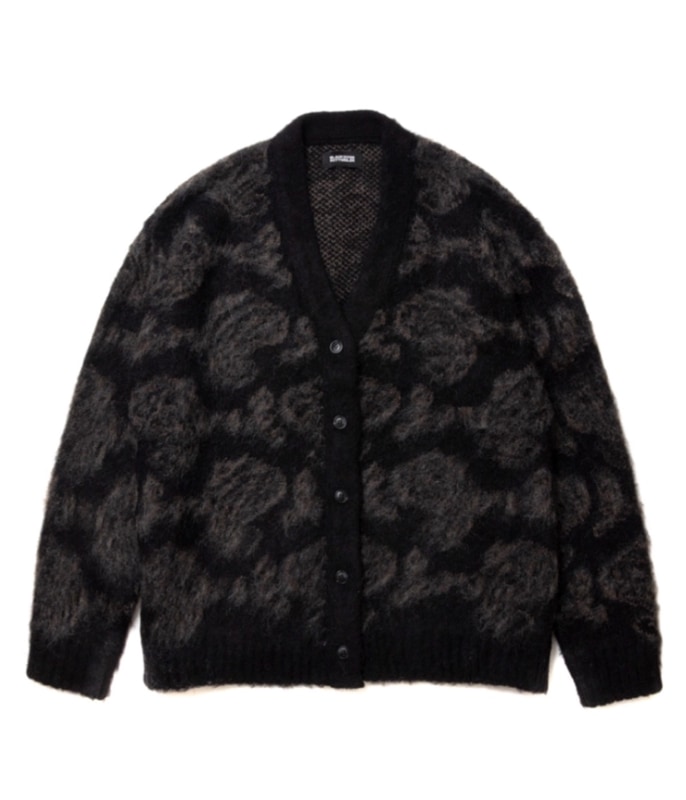 R9 MOHAIR CARDIGAN【BLACK】