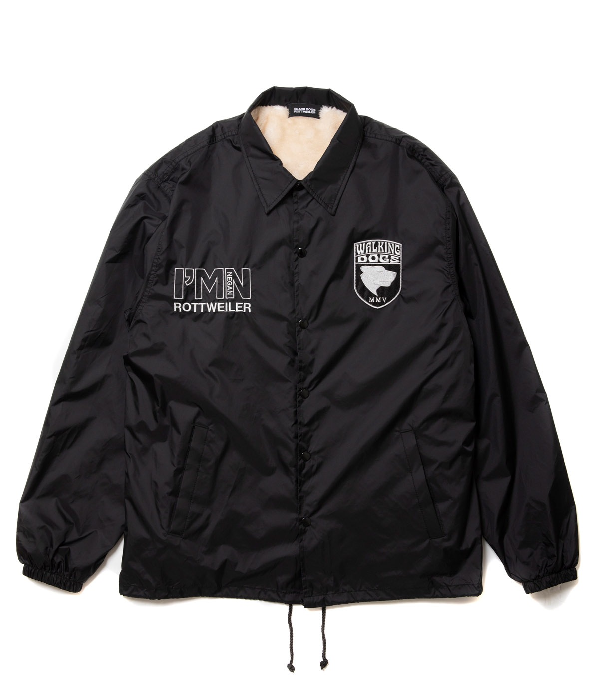 WALKING DOG COACH JACKET【BLACK】
