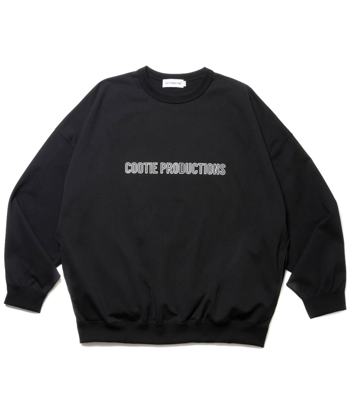 トップス COOTIE POLYESTER RIPSTOP JERSEY CREW Polyester Ripstop Jersey Crew【BLACK】｜COOTIE PRODUCTIONS