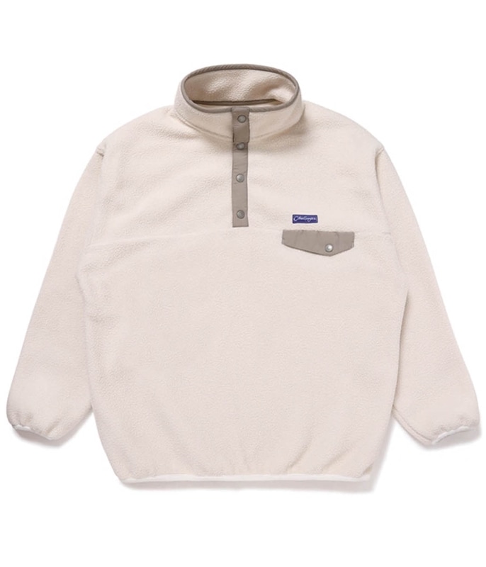 PULLOVER LOGO FLEECE【WHITE】
