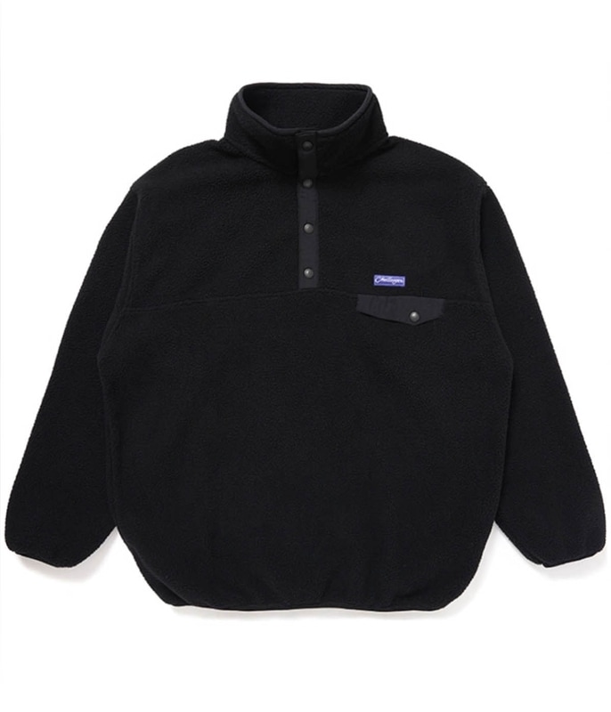 PULLOVER LOGO FLEECE【BLACK】