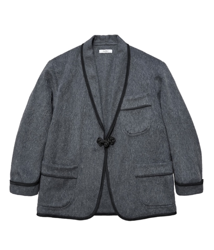 SHAGGY WOOL SHAWL COLLAR JACKET