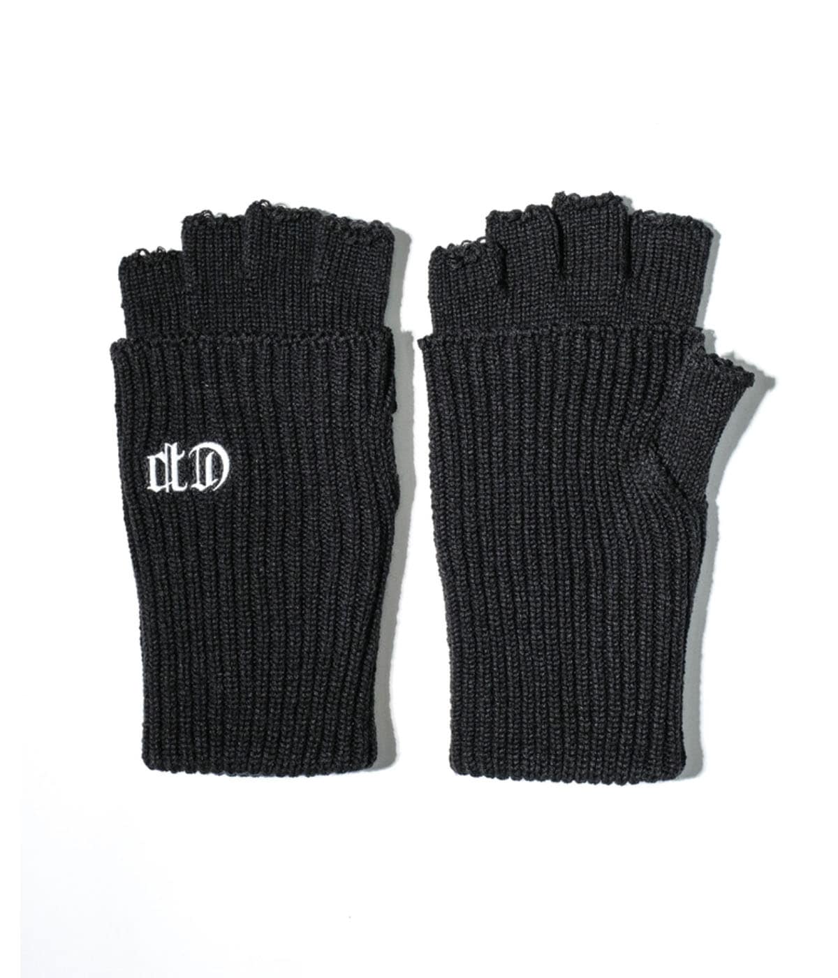 小物 s@ki Lowgauge Fingerless Knit Glove Lowgauge Fingerless Knit Glove【BLACK】｜COOTIE PRODUCTIONS