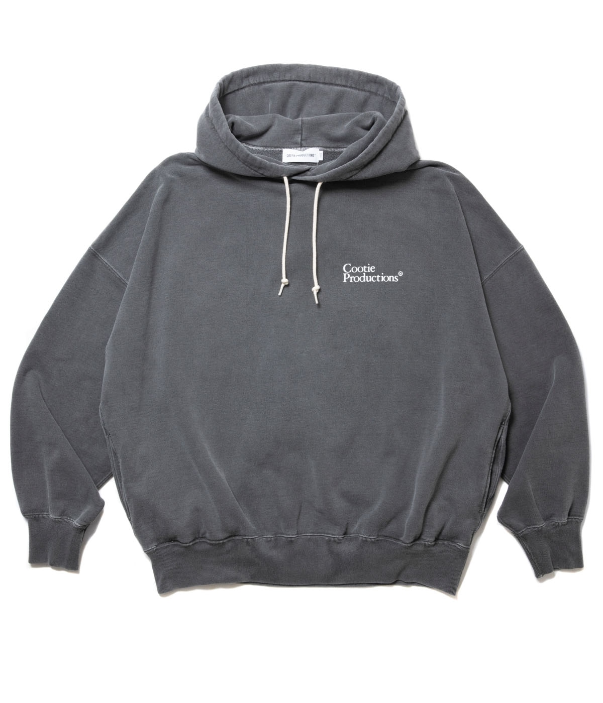 Pigment Dyed Open End Yarn Sweat Hoodie【BLACK】｜COOTIE
