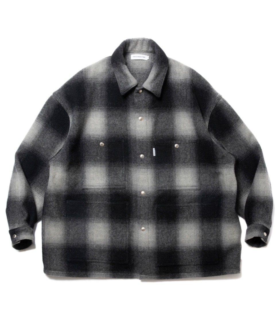 Ombre Check Wool Coverall【BLACK】｜COOTIE PRODUCTIONS®︎｜MELTING