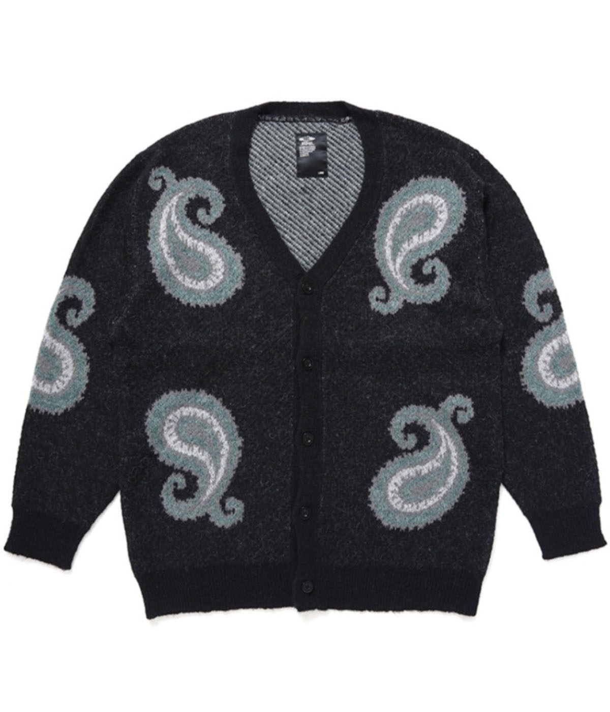 BIG PAISLEY CARDIGAN【BLACK】