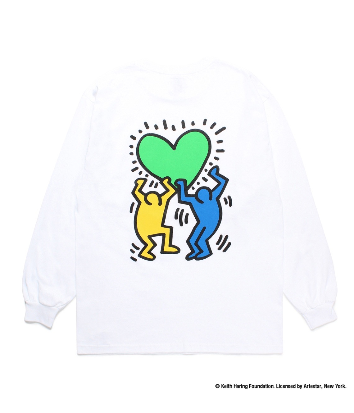 KEITH HARING / LONG SLEEVE T-SHIRT (TYPE-2)【WHITE】
