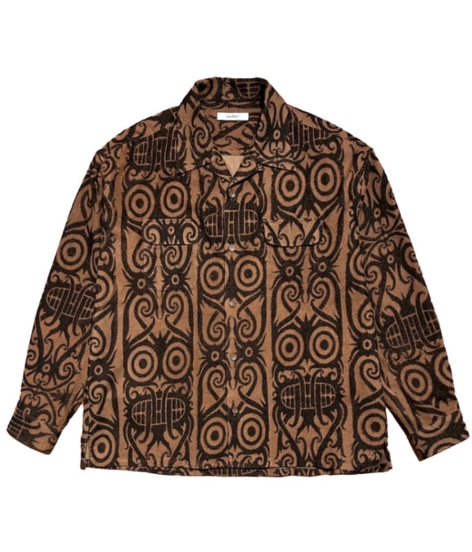 BORNEO FLANNEL L/S SHIRTS【BROWN×BLACK】