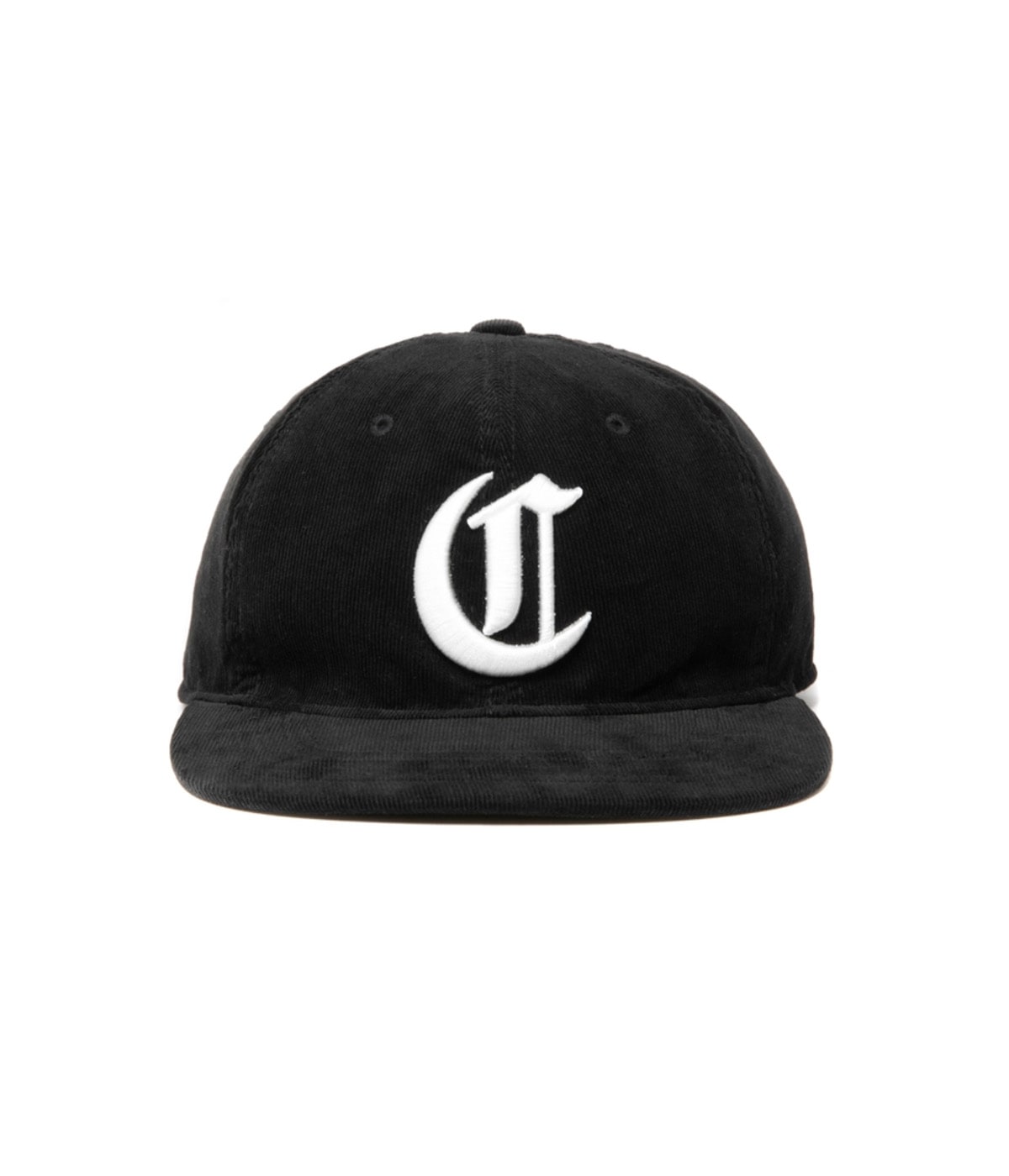 Corduroy 6 Panel Cap【BLACK×WHITE】