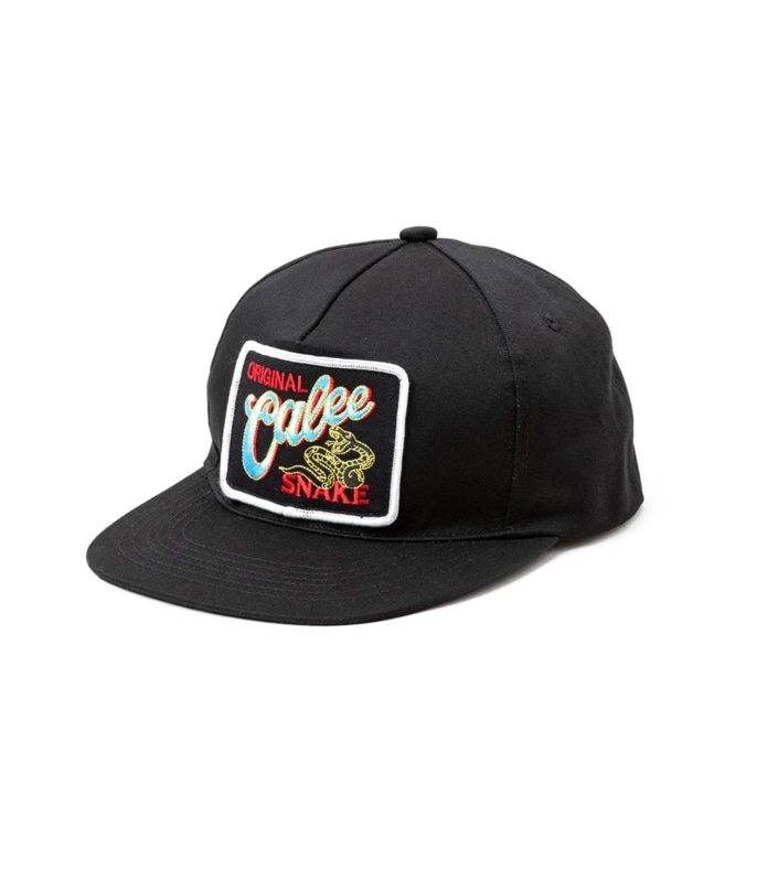 SNAKE LOGO WAPPEN CAP【BLACK/BLACK】