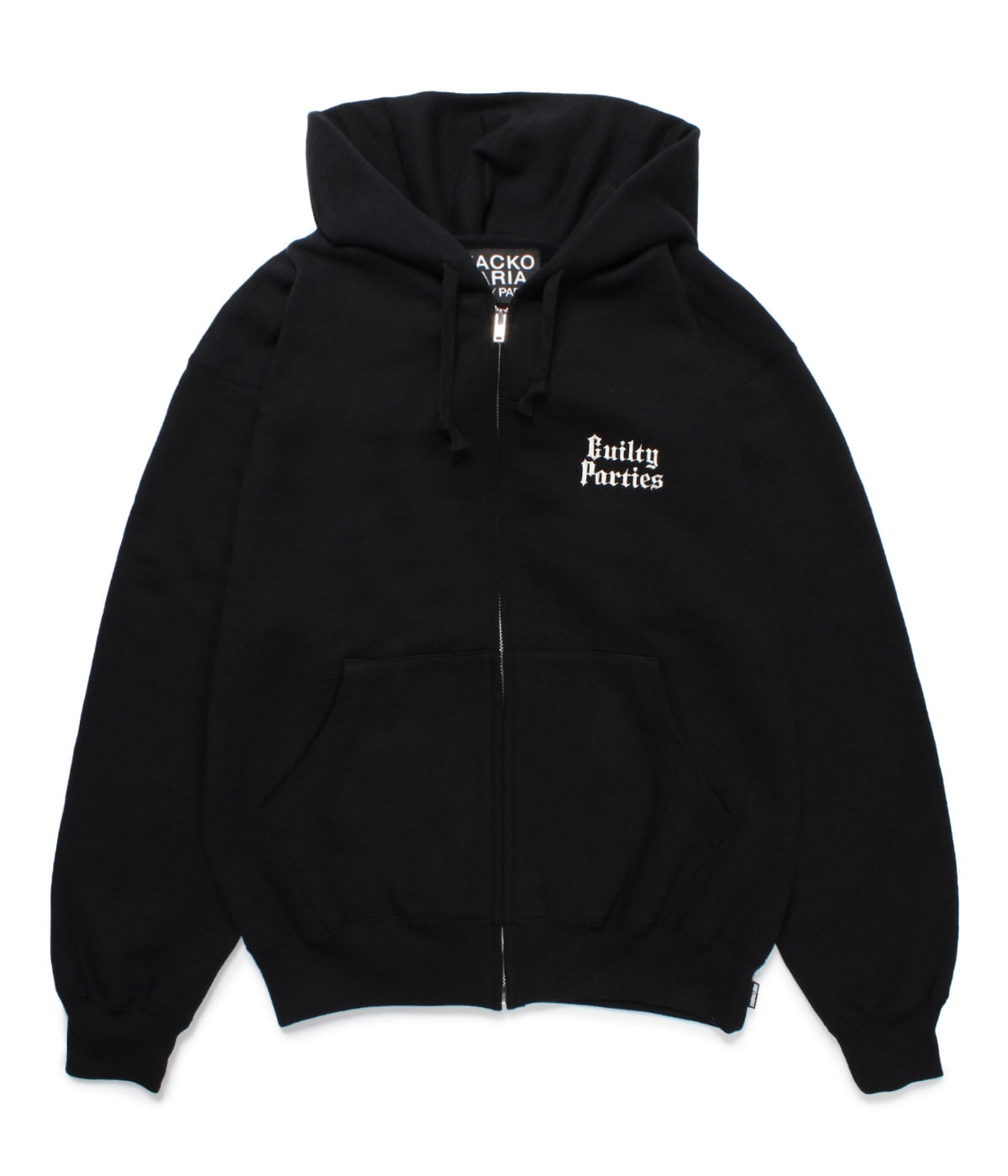 HEAVY WEIGHT ZIP HOODED SWEAT SHIRT (TYPE-6)【BLACK】｜WACKO MARIA