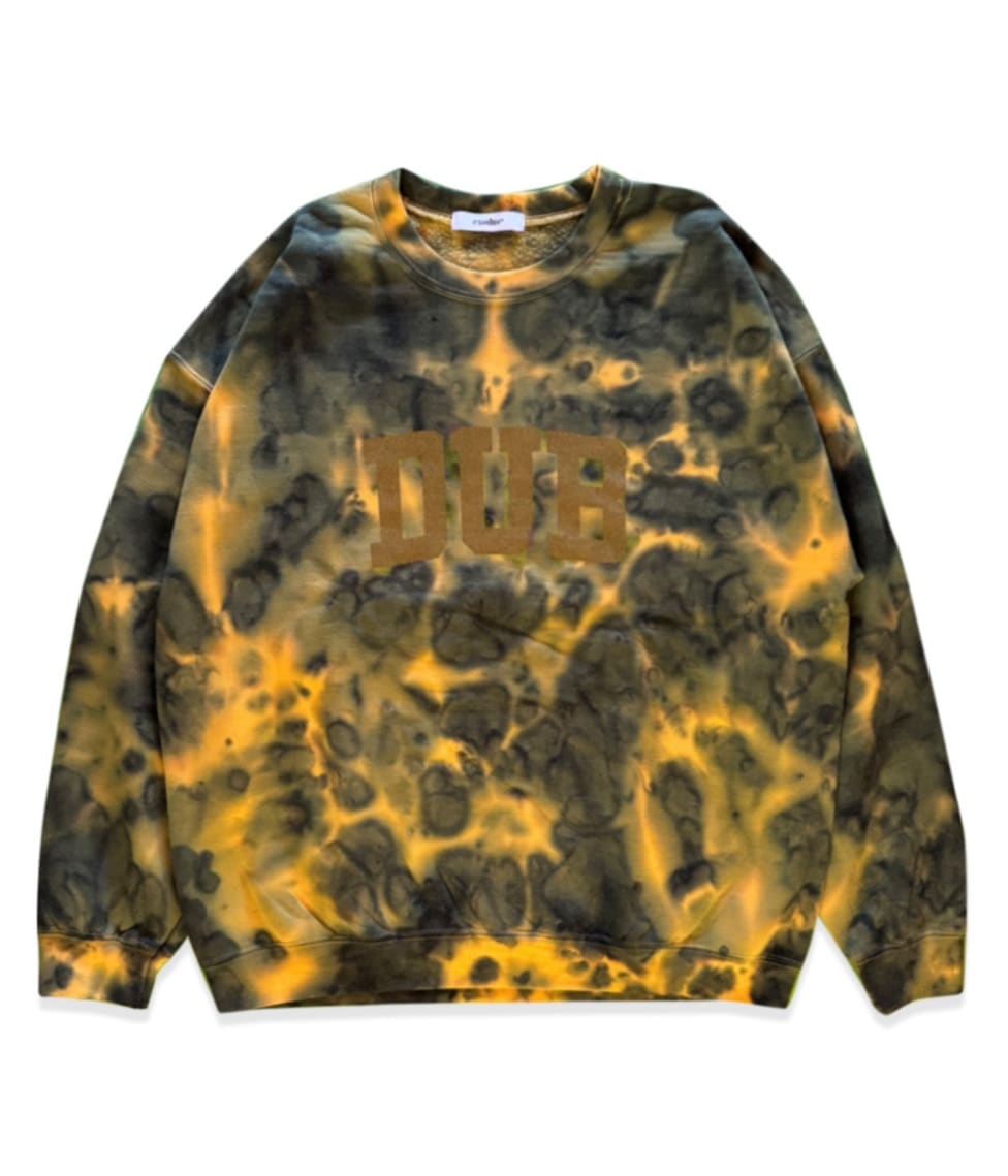 DUB TIE DYE SWEAT SHIRT【YELLOW】