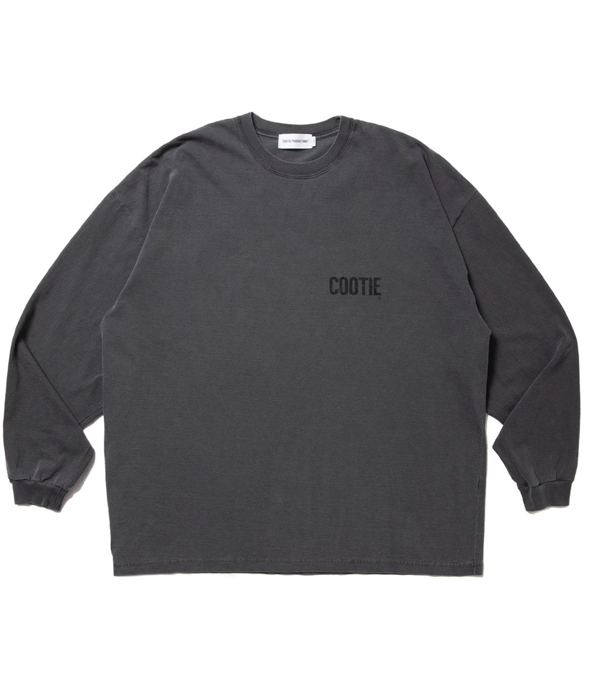 Pigment Dyed L/S Tee【BLACK】｜COOTIE PRODUCTIONS®︎｜MELTING POT