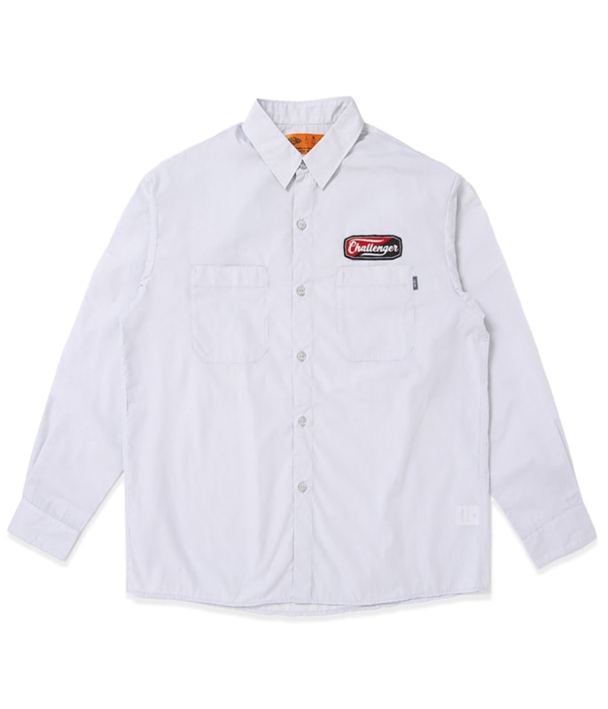 L/S PATCHED WORK SHIRT【GRAY】