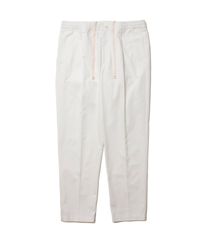 R9 TUCK PRESS CHINO PANTS【WHITE】