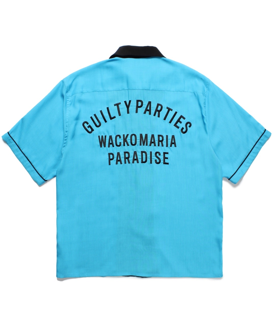 SWITCHING 50'S OPEN COLLAR SHIRT (TYPE-2)【BLUE】｜WACKO MARIA