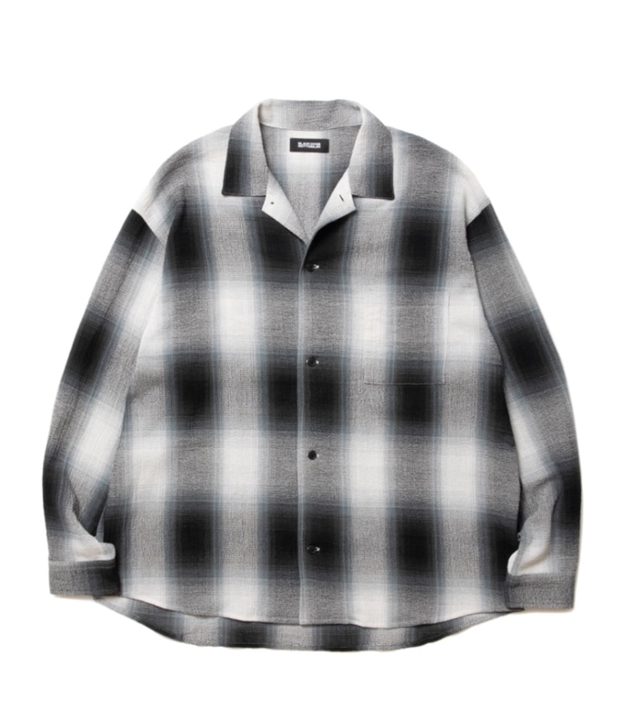 R9 CHAMPION CHECK SHIRT【BLACK】