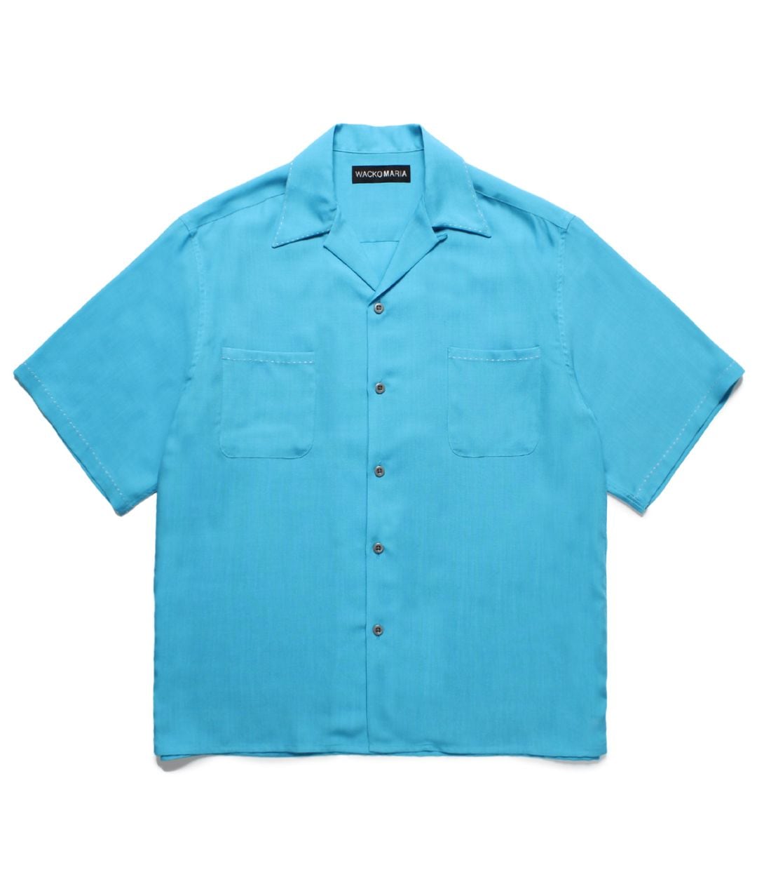 50'S OPEN COLLAR SHIRT (TYPE-4)【BLUE】