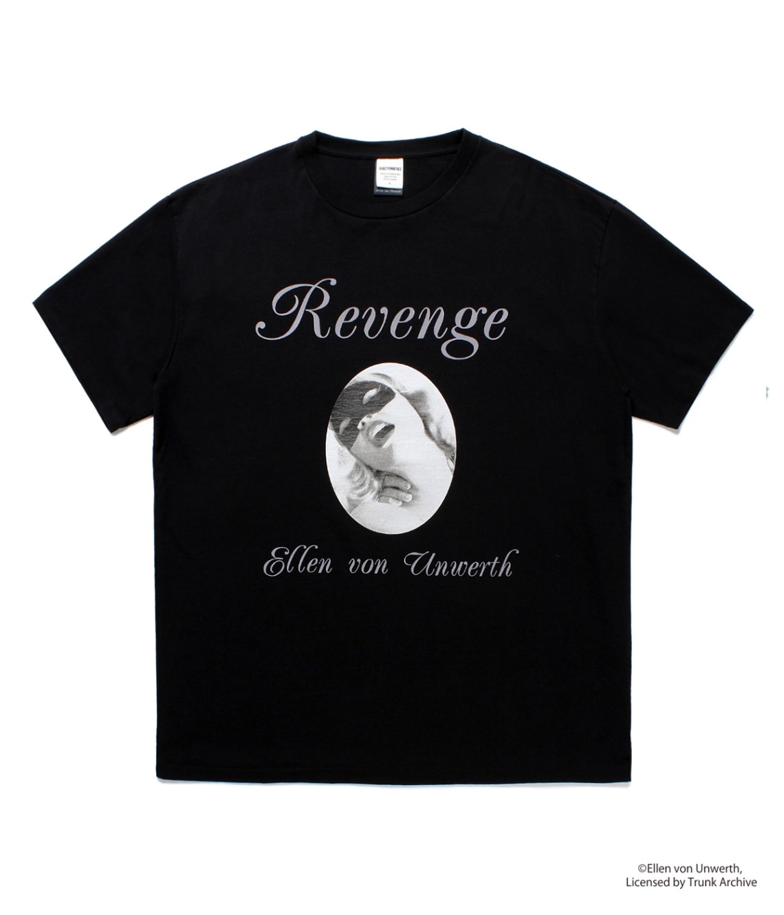 ELLEN VON UNWERTH / WASHED HEAVY WEIGHT T-SHIRT (TYPE-1)【BLACK