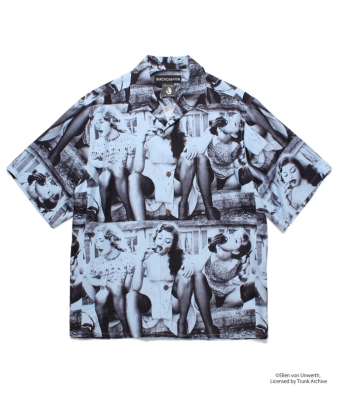 ELLEN VON UNWERTH / HAWAIIAN SHIRT (TYPE-2)【PURPLE】