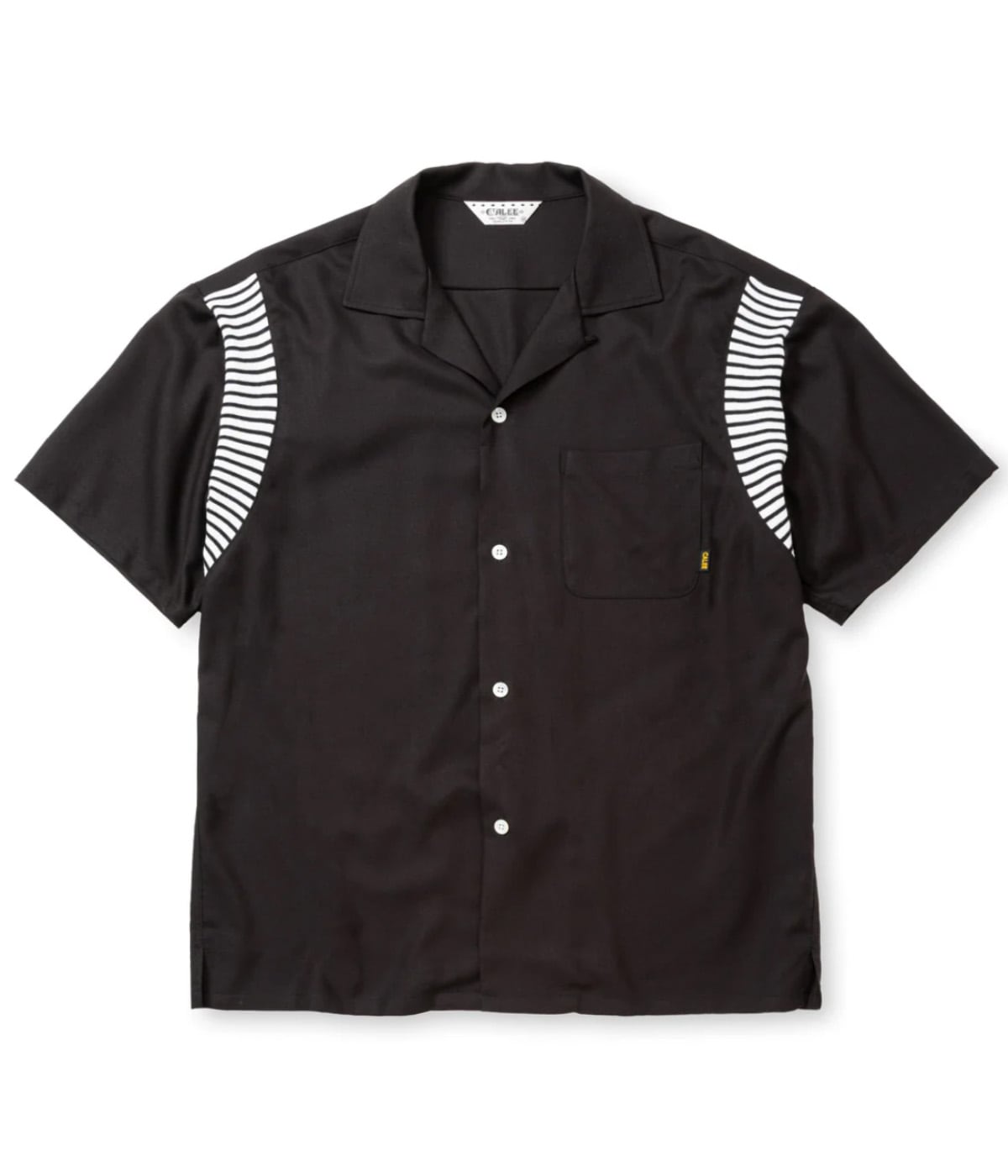 大学 割引 VINTAGE TYPE POT SH【BLACK】｜CALEE｜MELTING BOWLING RIB ウェア・シャツ
