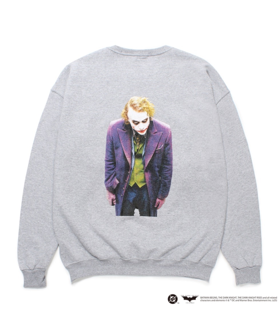 THE DARK KNIGHT TRILOGY / SWEAT SHIRT (TYPE-5)【GRAY】｜WACKO 